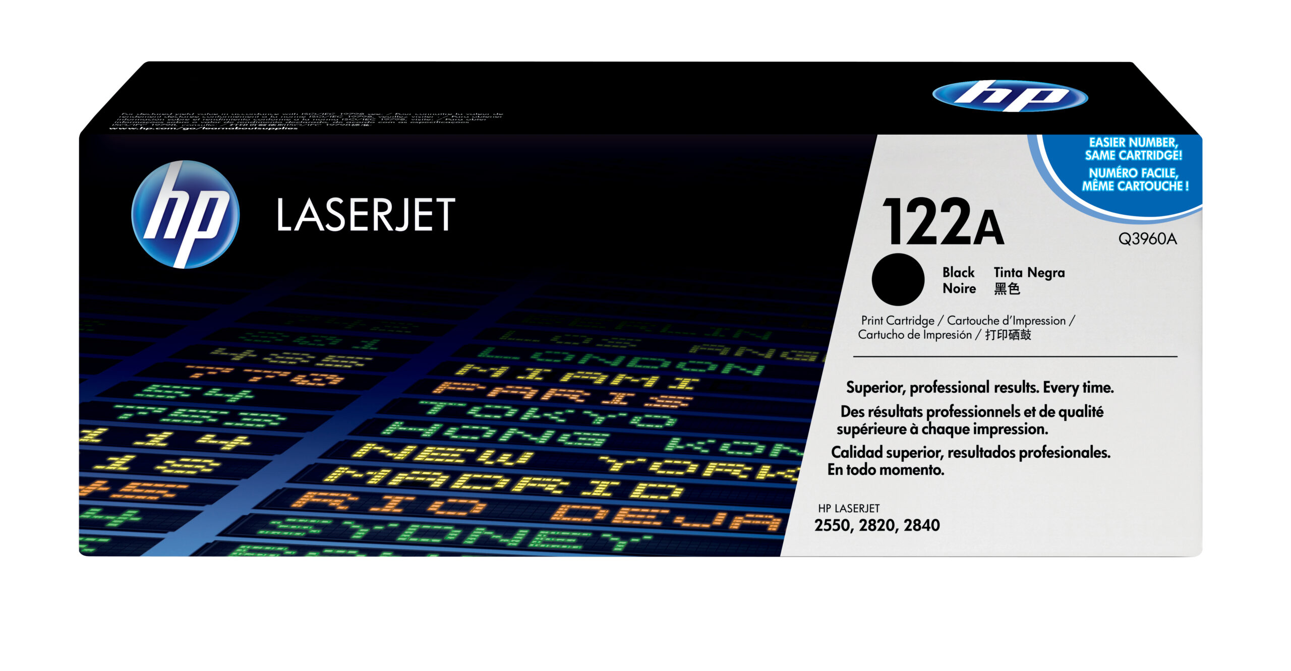 HP 122A Black Original LaserJet Toner Cartridge cartucho de tóner 1 pieza(s) Negro