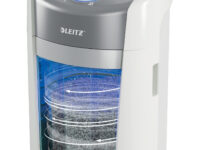 Leitz IQ OptiMax Home Office 225 triturador de papel Microcorte 58 dB Gris, Blanco