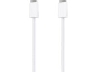 AISENS Cable USB 2.0 3A 60W Apple, tipo USB-C/M-USB-C/M, Blanco, 1.0m