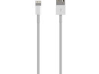 AISENS Cable Lightning A USB 2.0, Lightning/M-USB A/M, Blanco, 0.5 m