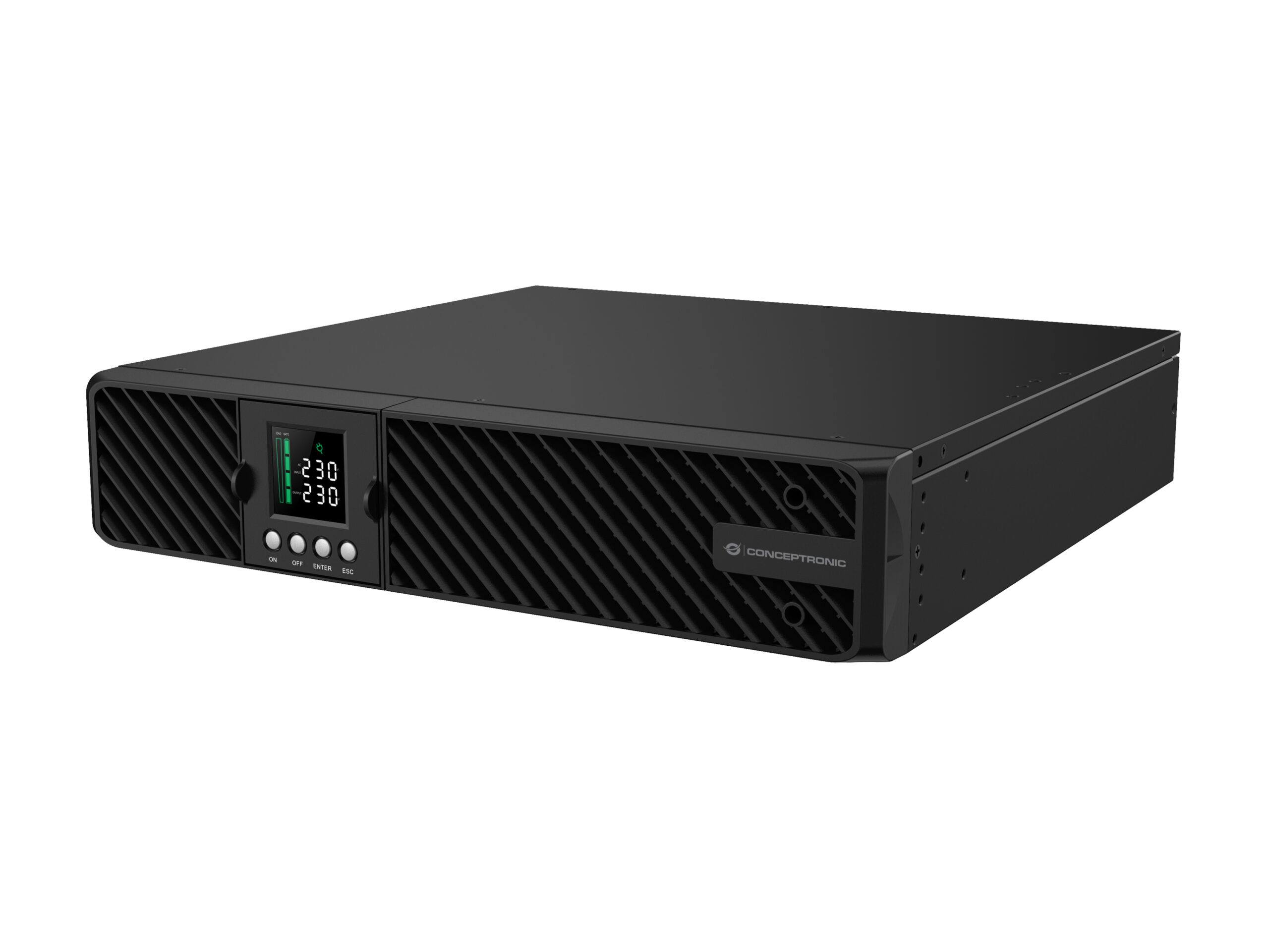 Conceptronic ZEUS51E2K sistema de alimentación ininterrumpida (UPS) Doble conversión (en línea) 2 kVA 2000 W 8 salidas AC