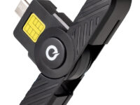 TooQ Lector Tarjetas Inteligentes, DNI Electrónico, USB-C, Negro