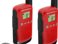 Motorola TALKABOUT T42 two-way radios 16 canales Negro, Rojo