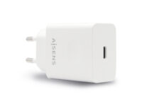 AISENS Cargador USB-C PD 3.0 1 Puerto 1x USB-C 20 W, Blanco