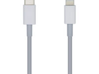 AISENS Cable USB 2.0 USB-С A Lightning PD 2A, Lightning/M-USB-С/M, Blanco, 20cm