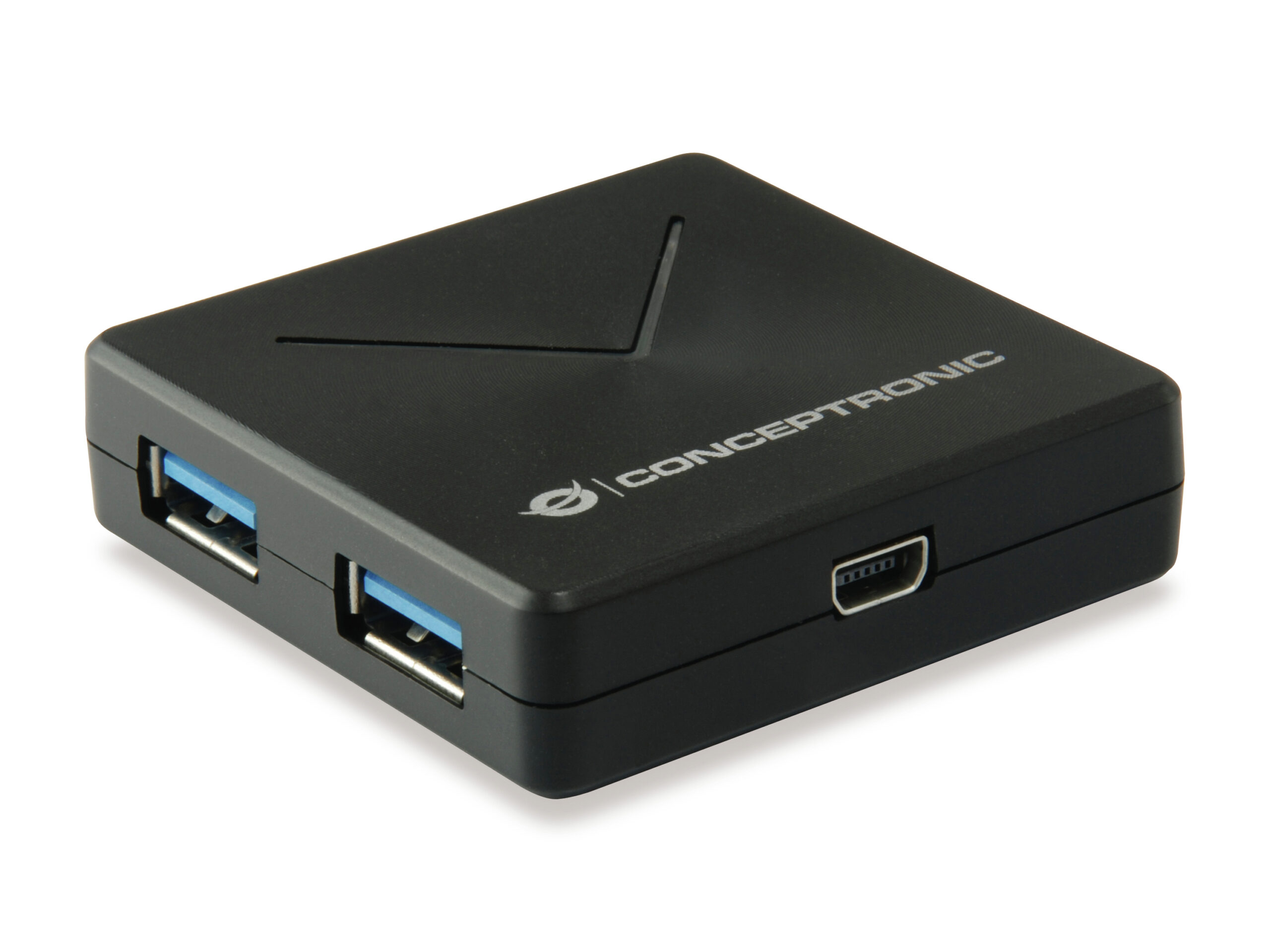 Conceptronic HUBBIES02B hub de interfaz USB 3.2 Gen 1 (3.1 Gen 1) Mini-B 5000 Mbit/s Negro