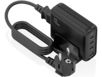 AISENS Cargador Sobremesa GaN 140W, 3x USB-C PD3.1 QC4.0 QC5.0, 1x USB-A QC3.0, Negro