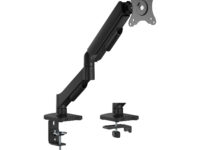 AISENS Soporte de Mesa Eco Contrapeso Giratorio e Inclinable para Monitor/TV 9KG (3 Pivotes, 1 Brazo) de 17'-32', Negro