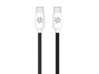 Celly USBCUSBCCOTTBK cable USB 1,5 m USB C 60 W Negro, Blanco