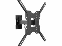 AISENS Soporte ECO giratorio, inclinable para monitor/TV 30kg (2 Pivotes) de 32-55, Negro