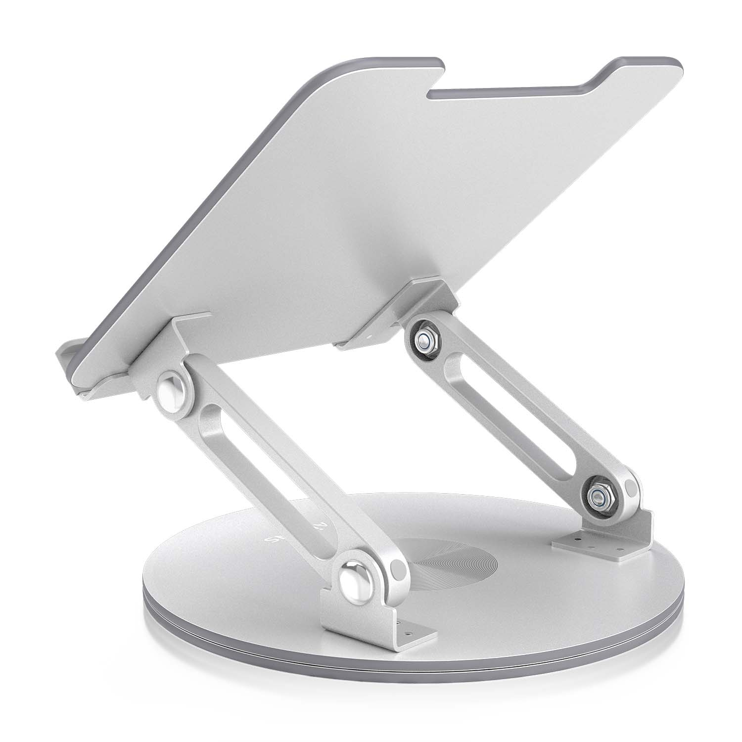 AISENS Soporte de Sobremesa Giratorio Ajustable Para Portatil / Tablet 7-13, Plata - Imagen 3