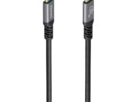 AISENS Cable USB 3.2 Gen2x2 Aluminio 20Gbps 8K@30Hz 5A 100W E-Mark, Tipo USB-C/M-USB-C/M, Negro, 3.0m