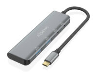 AISENS Hub USB 3.2 Gen1 5G USB-C, USB-C/M-2xUSB-C/H-2xUSB-A/H, Gris, 15 cm
