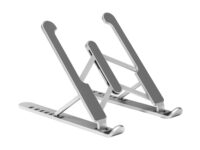AISENS Soporte De Sobremesa Ajustable Para Portatil / Tablet, Plata