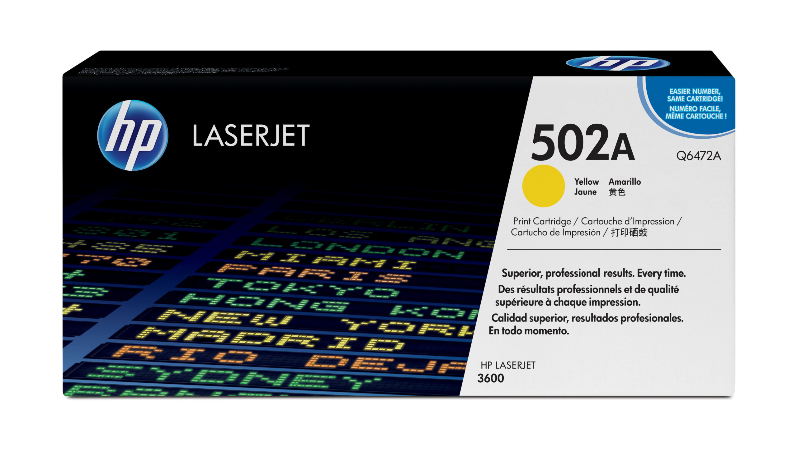 HP Cartucho de tóner original LaserJet 502A amarillo