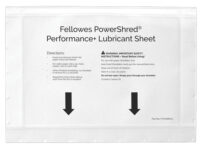 Fellowes 4025601 accesorio para destructoras de papel Hojas lubricantes 10 pieza(s)