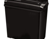 Fellowes P-25S triturador de papel Corte en tiras 22 cm Negro, Gris