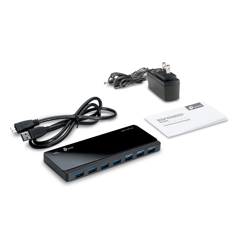 TP-Link UH700 hub de interfaz USB 3.2 Gen 1 (3.1 Gen 1) Micro-B 5000 Mbit/s Negro - Imagen 3