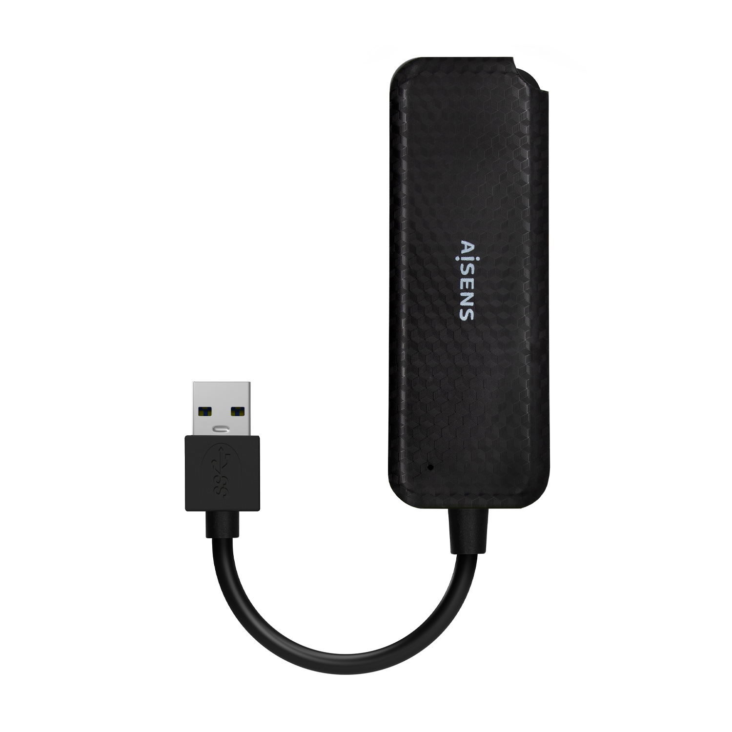 AISENS Hub USB 3.0, Tipo A/M-4x Tipo A/H, Negro, 15cm - Imagen 2