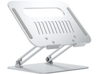 AISENS Soporte de Sobremesa XL 10-17 Ajustable para Portatil / Tablet, Plata
