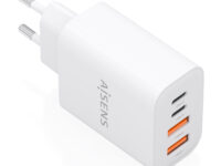 AISENS Cargador GaN 32W, 2xUSB-C PD3.0, 2xUSB-A, Blanco