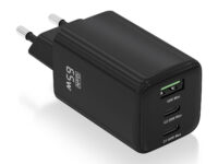 AISENS Cargador Gan 65W, 2xUSB-C PD3.0 QC4.0, 1xUSB-A QC3.0, Negro