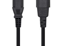 AISENS Cable Alimentación CPU, C13/H-C14/M, Negro, 10 m