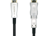 AISENS Cable HDMI V2.0 AOC Desmontable Premium Alta Velocidad / HEC 4k@60Hz 4:4:4 18Gbps, A/M-D/A/M, Negro, 15m