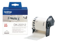 Brother DK-22212 cinta para impresora de etiquetas Negro sobre blanco