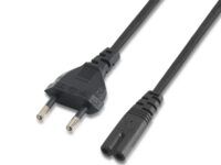 AISENS A132-0173 cable de transmisión Negro 1,5 m CEE7/7 C7 acoplador