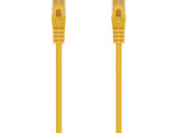 AISENS Cable de Red Latiguillo RJ45 LSZH Cat.6A 500 Mhz UTP AWG24, Amarillo, 0.5M