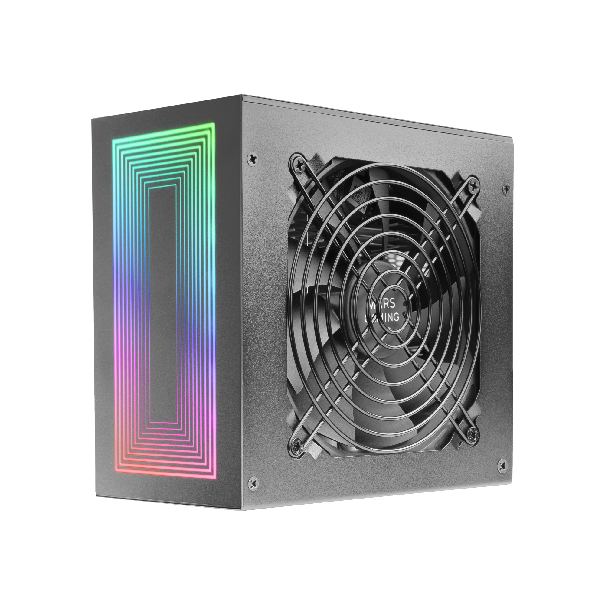 Mars Gaming MPB750S, Fuente Alimentación ATX ARGB 750W, 6 Años de Garantía, 80Plus Bronze 230V EU, 90% Eficiencia, Ventilador 120mm AI-RPM, Iluminación ARGB MB Control, Tecnologías DC-DC y SMD, Negro - Imagen 3