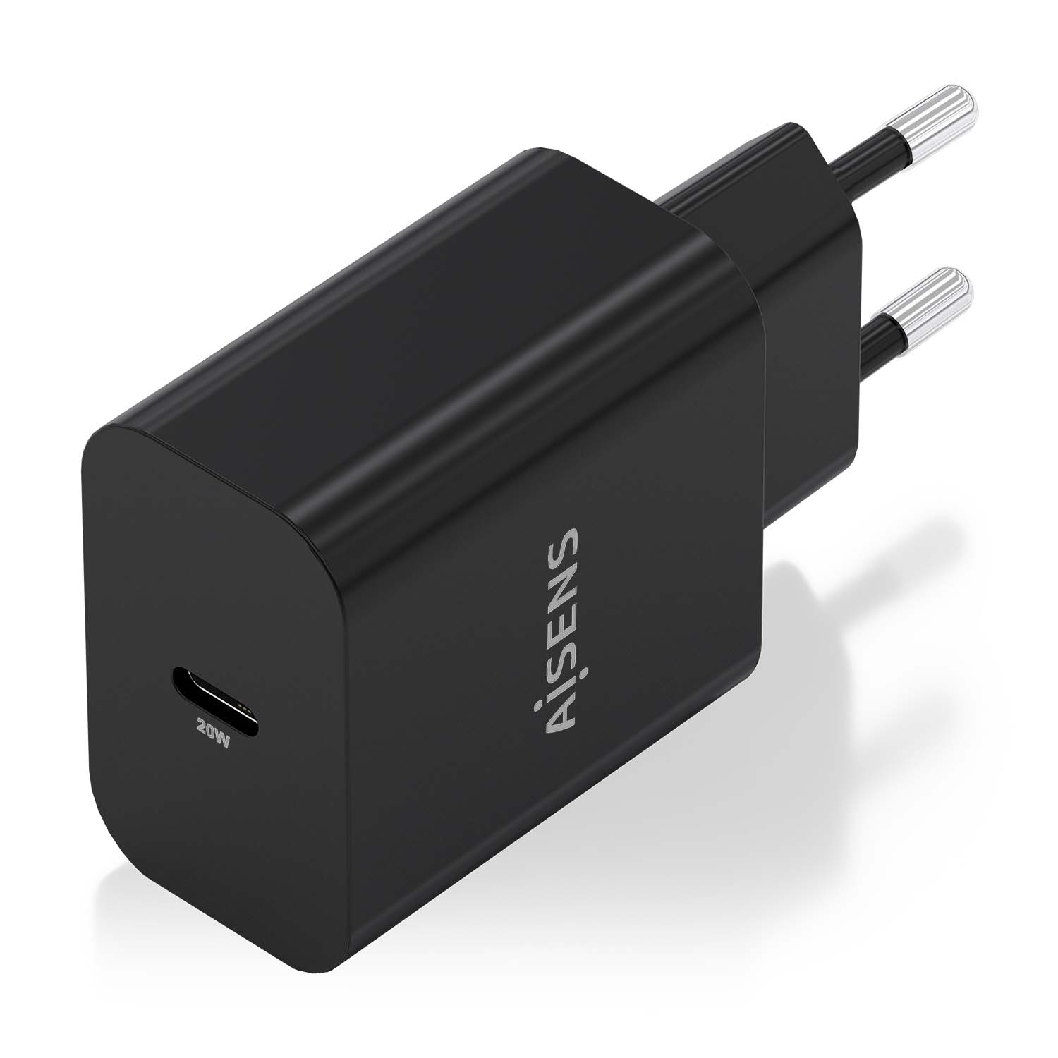 AISENS Cargador GaN 20W, 1xUSB-C PD3.0, Negro - Imagen 2