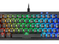 Mars Gaming MKMINIPRO, Teclado Mecánico Ultra-Compacto 60%, Switches Mecánicos Hot-Swappable, Iluminación RGB Chroma, Teclado Gaming Antighosting, Multiplataforma, Switch Silencioso, Español, Negro