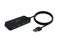 AISENS Hub USB 3.0, Tipo A/M-4x Tipo A/H, Negro, 60cm