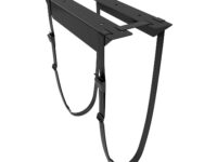 AISENS Soporte para CPU Debajo de Escritorio con Correa, Negro
