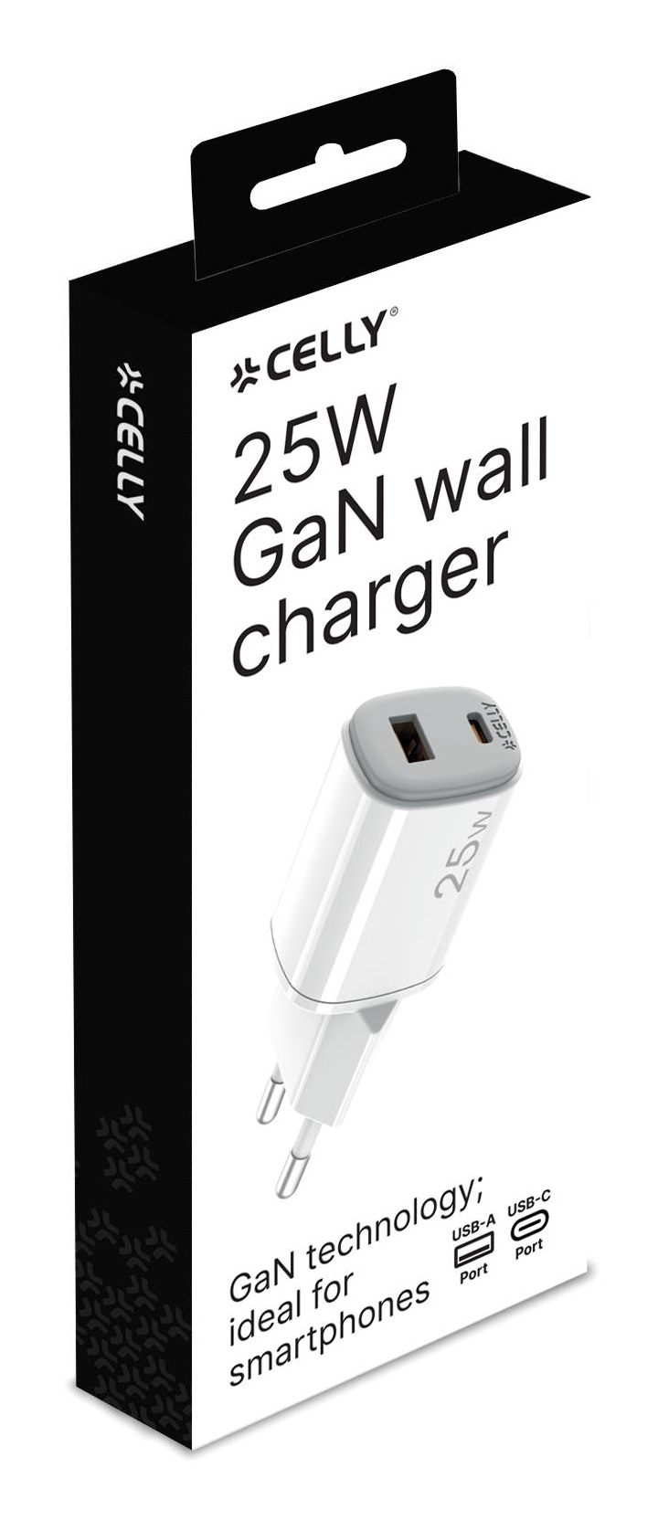 Celly UPTC1USB1USBC25 cargador de dispositivo móvil Cámara digital, Micrófono, Smartphone, Tableta, Teléfono Blanco USB Interior - Imagen 2