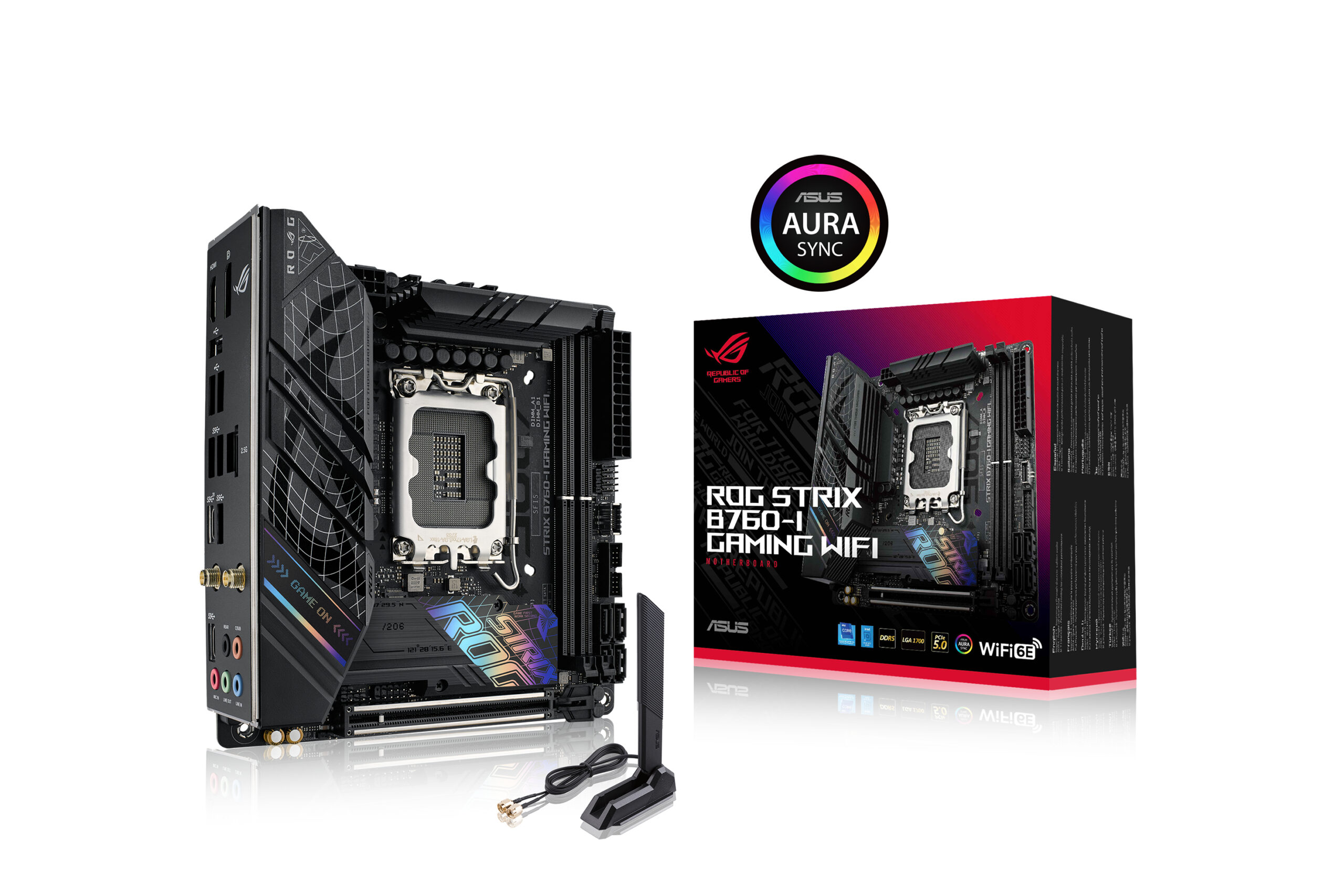 ASUS ROG STRIX B760-I GAMING WIFI Intel B760 LGA 1700 mini ITX - Imagen 3