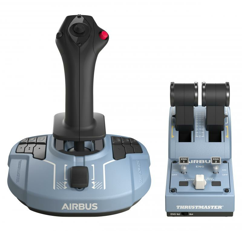 Thrustmaster TCA Officer Pack Airbus Edition Negro, Azul USB Simulador de Vuelo Analógico/Digital PC