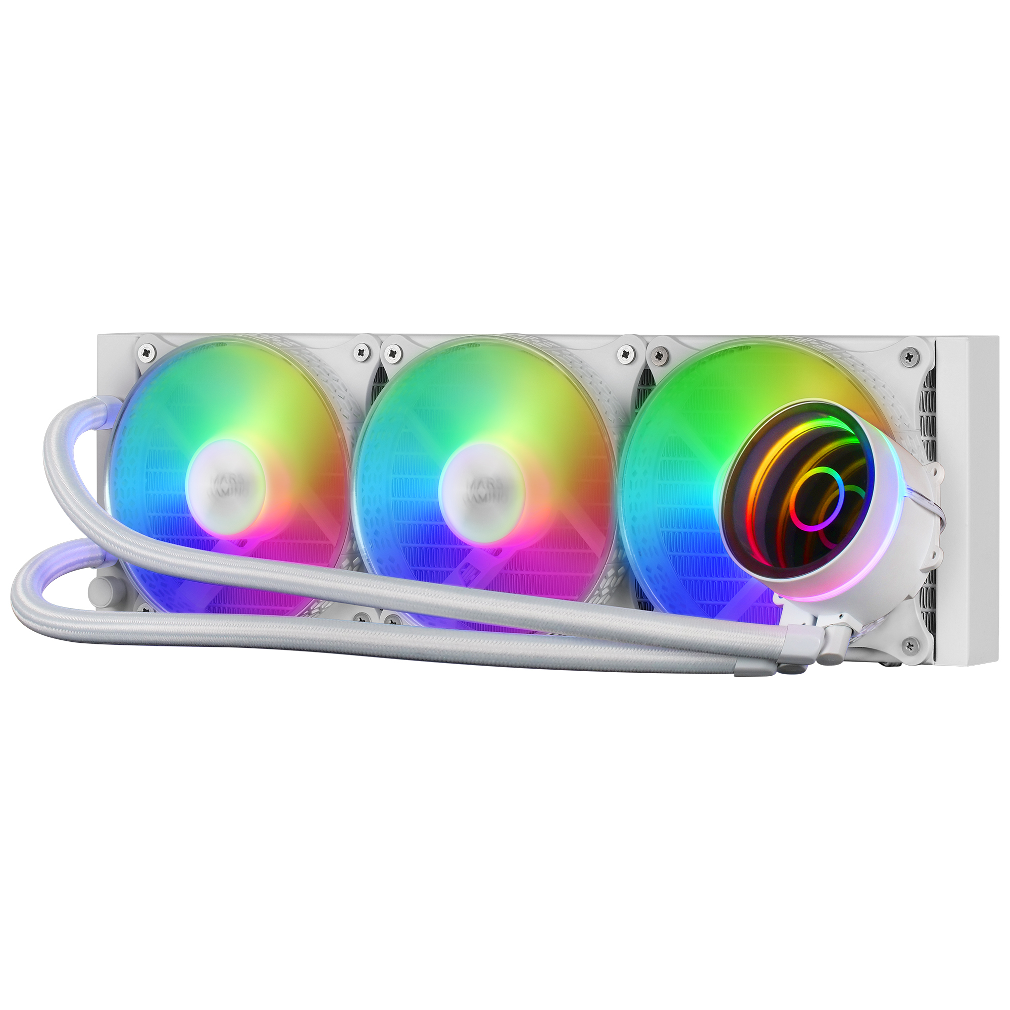 Mars Gaming ML-ONE360 Blanco, Refrigeración Líquida CPU, TDP 550W, Espejo Infinito, 3 Ventiladores Silenciosos, Multisocket Universal - Imagen 3