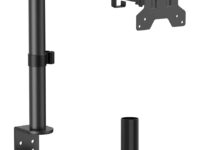 AISENS Soporte de mesa eco giratorio e inclinable para monitor/TV 10kg (3 Pivotes, 1 Brazos) de 17-32, Negro