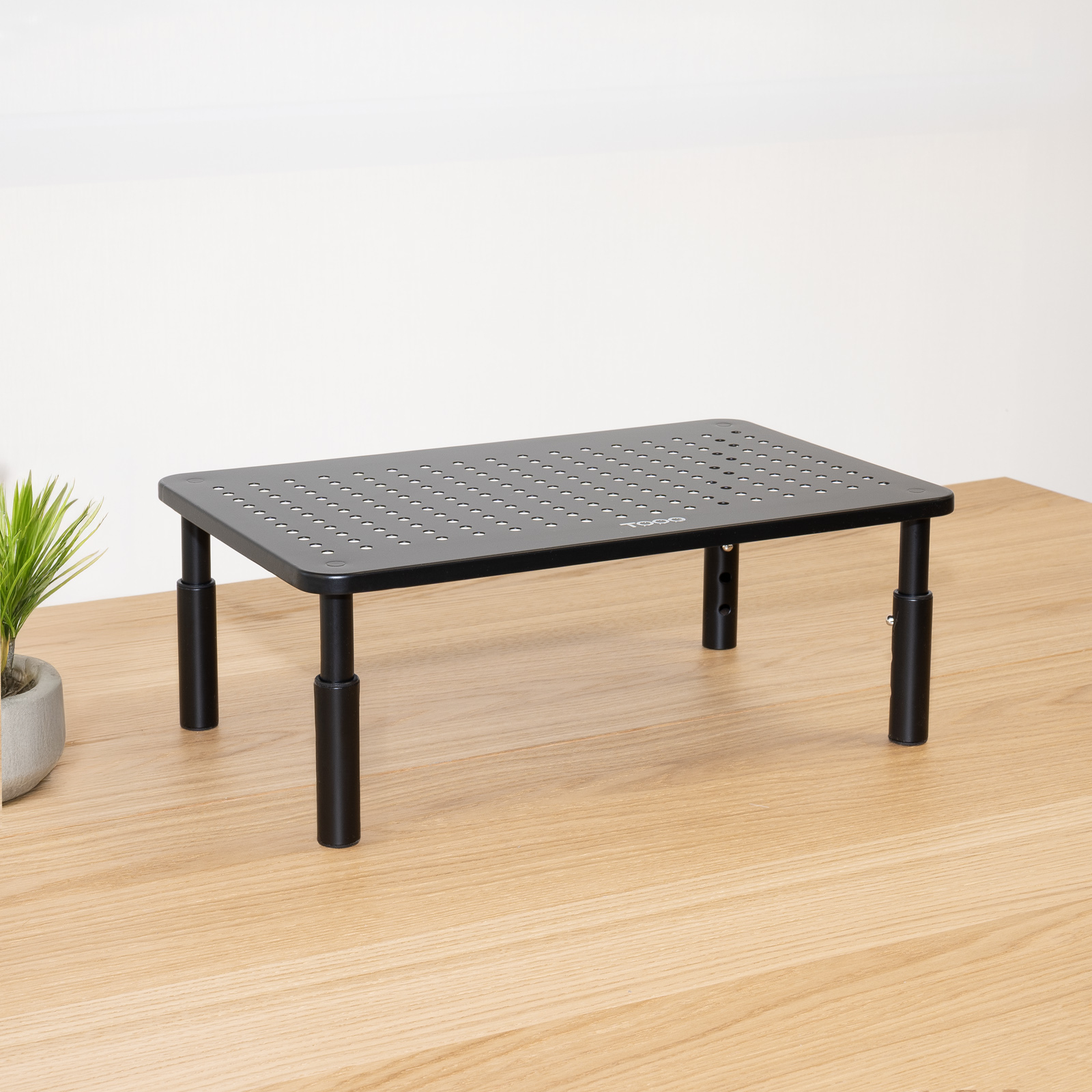TooQ Soporte Elevador Multiusos para Monitor/Portátil, Negro - Imagen 2