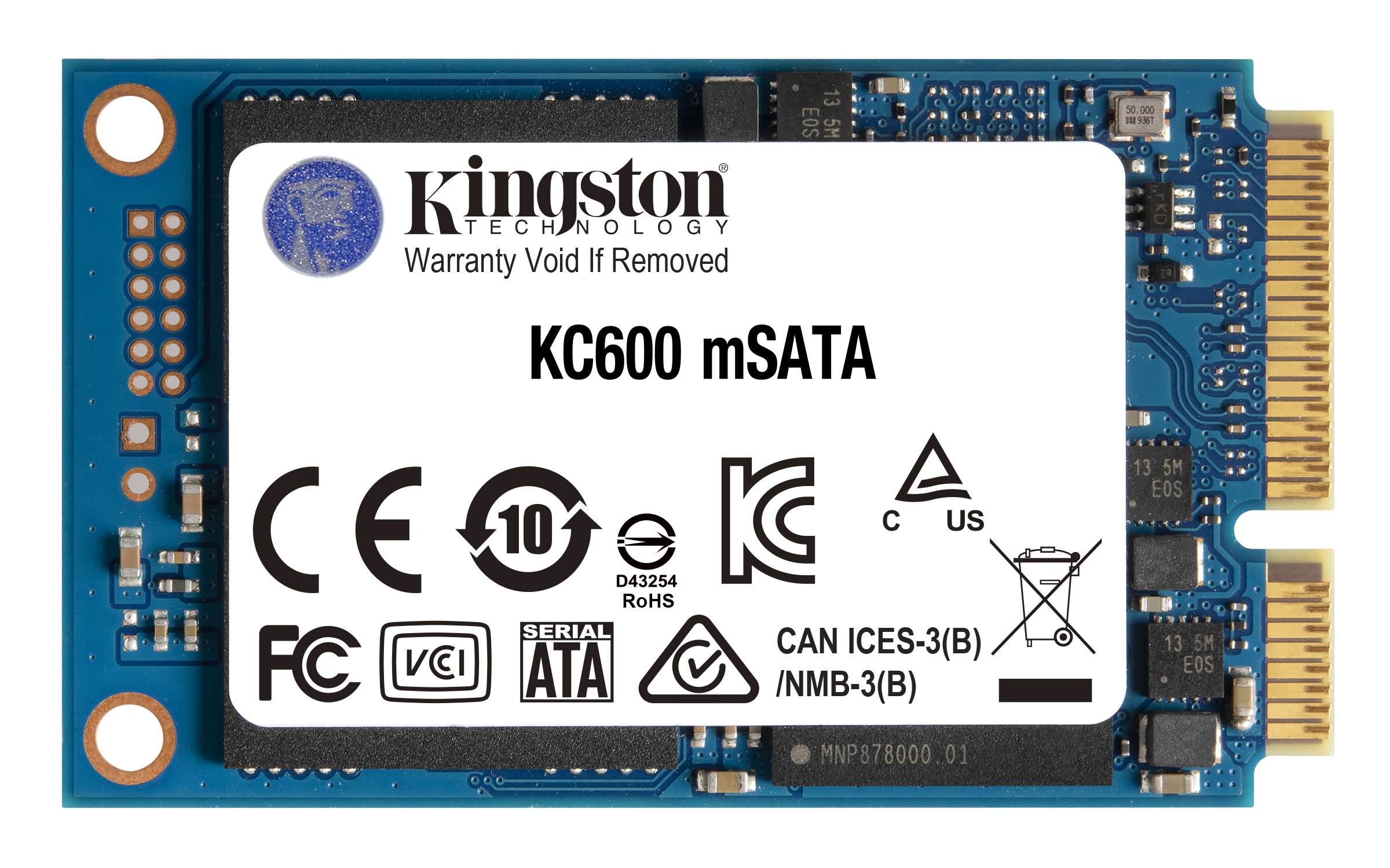 Kingston Technology Disco SSD KC600 SATA3 mSATA de 1024 G
