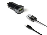 Celly CCUSBTYPEC cargador de dispositivo móvil Smartphone, Tableta Negro Encendedor de cigarrillos Auto