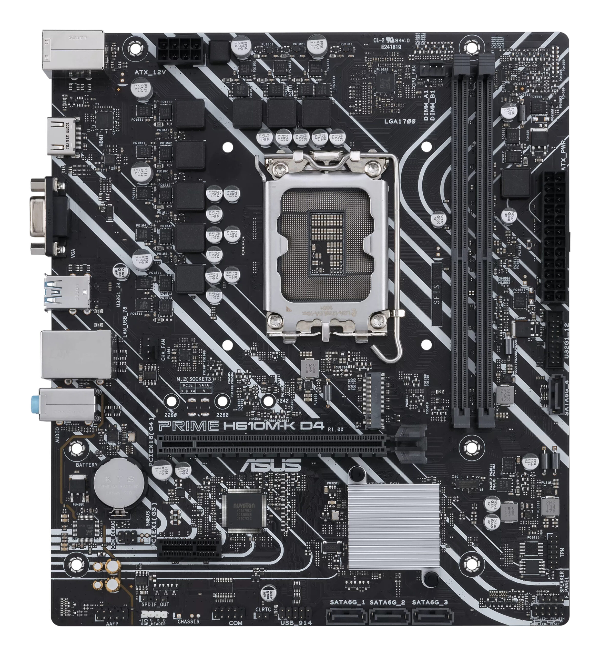 ASUS PRIME H610M-K D4 Intel H610 LGA 1700 micro ATX - Imagen 2