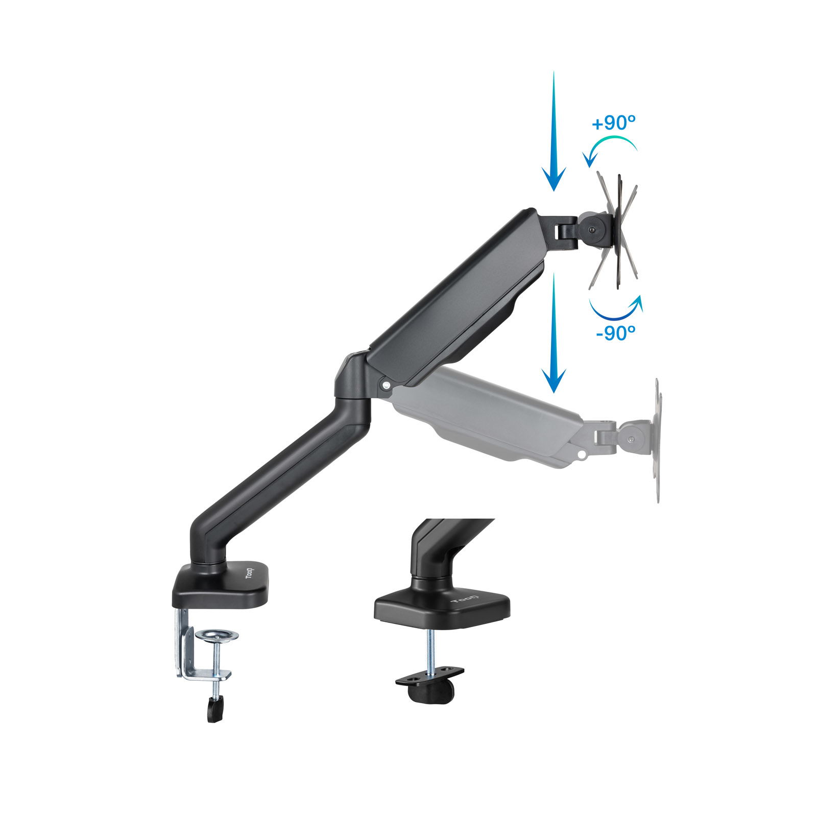 TooQ Soporte de Mesa para Pantalla 17'-32', Negro - Imagen 2