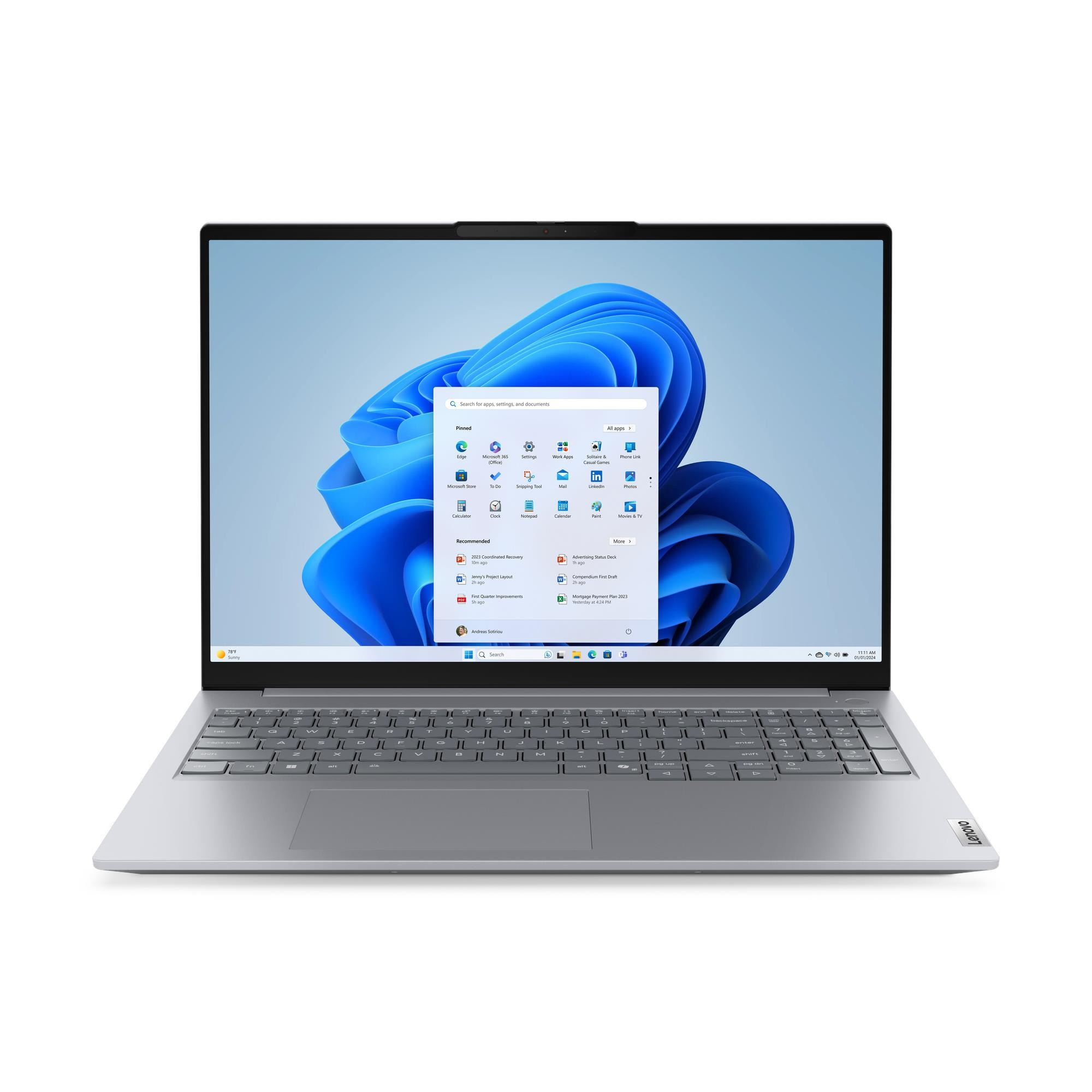 Lenovo ThinkBook 16 G9 IRL Intel Core 7 240H Portátil 40,6 cm (16') WUXGA 16 GB DDR5-SDRAM 512 GB SSD Wi-Fi 7 (802.11be) Windows 11 Pro Gris Español