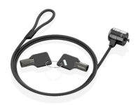 AISENS Cable de seguridad con cerradura de llave para ordenador, monitor, portátil 1.5m