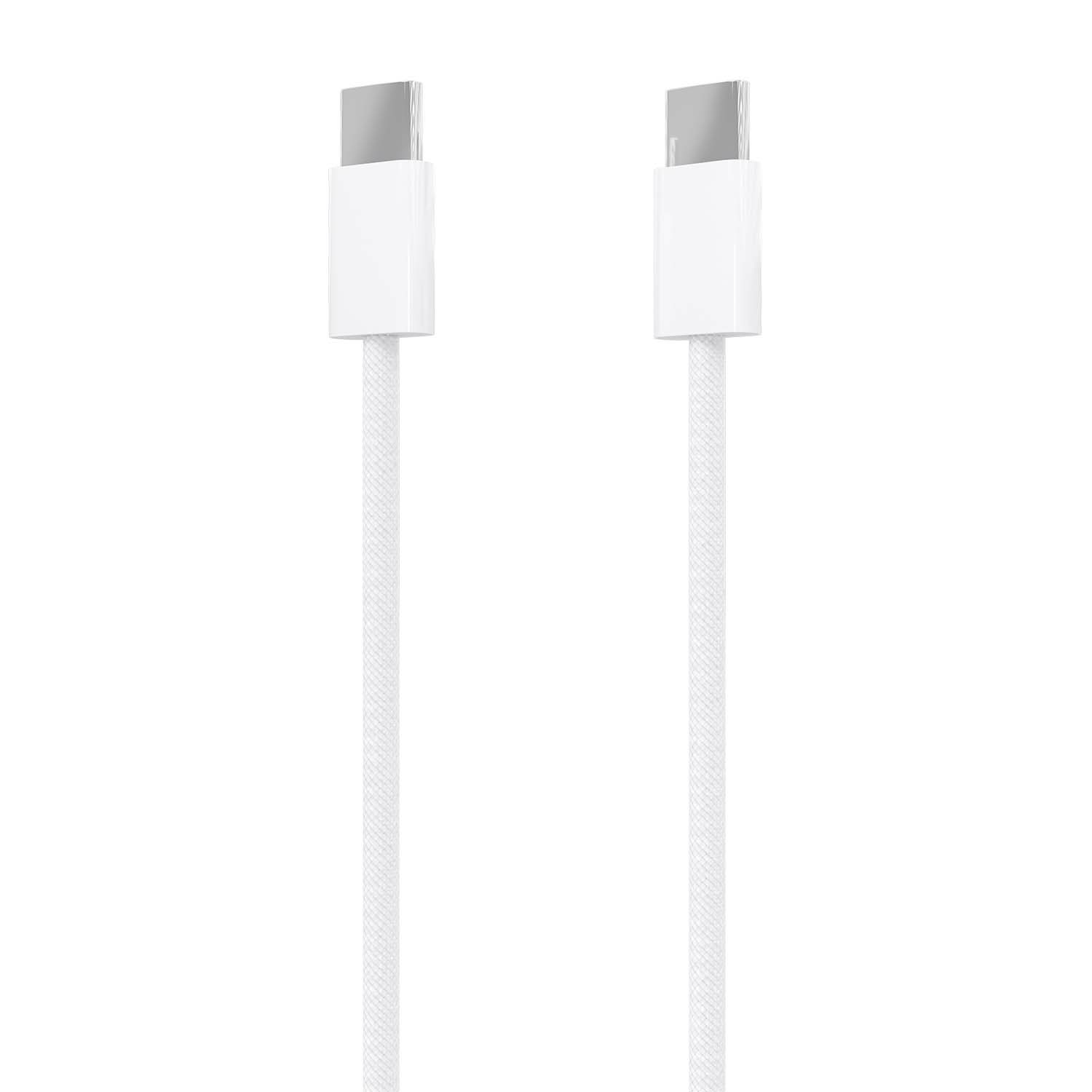 AISENS Cable USB 2.0 3A 60W Apple, tipo USB-C/M-USB-C/M, Blanco, 2.0m