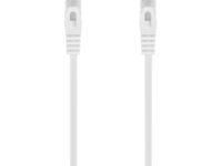 AISENS Cable de Red Latiguillo RJ45 LSZH Cat.6A 500 Mhz UTP AWG24, Blanco, 0.5M